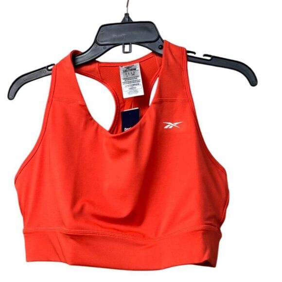 Reebok Women's Running Essentials Sports Bra (Plus Size) in Dynamic Red - Picture 3 of 11